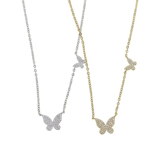 Lushyn Butterfly Charm Necklace